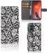 OnePlus Nord 2 5G Hoesje Fleurs noires