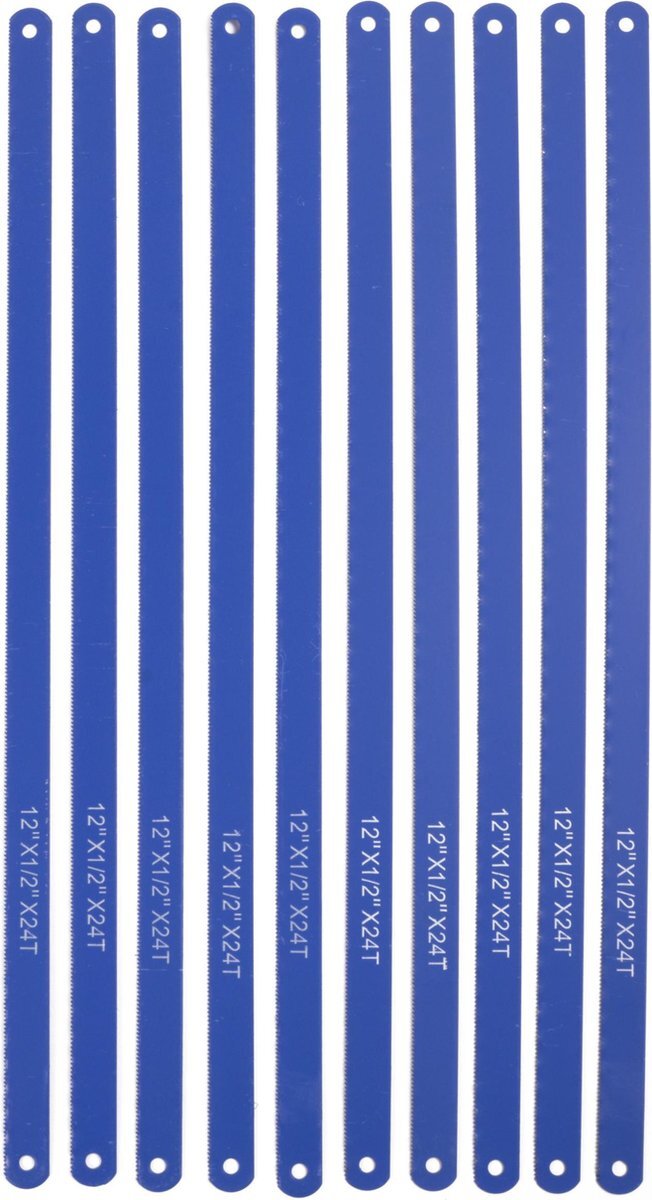 Ben Tools 30x stuks reserve zaagbladen voor ijzerzaag - 30 cm - Ijzer/metaalzaag bladen - Klusbenodigdheden