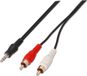 AISENS A128-0148 audio kabel 3 m 3.5mm 2 x RCA Zwart