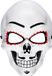 Finidi Masker Dia De Los Muertos Wit Plastic Jongens en Meisjes Volwassenen