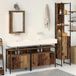 Maison Exclusive Ensemble de meubles de salle de bain 4 pièces design bois composite "vieux bois