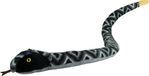 Nature Planet Knuffeldier Arizona Ratelslang - zachte pluche stof - premium knuffels - zwart/grijs - 150 cm
