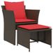 vidaXL Fauteuil de jardin poly rotin marron