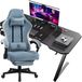 GTPALYER Table de jeu, bureau de jeu + chaise de jeu - ensemble