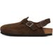 BIRKENSTOCK Klompen Boston Suede Leather Unisex Brown