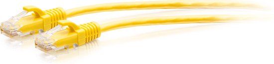 CablesToGo C2G 2.1m Cat6a Snagless Unshielded UTP Slim Ethernet Patchkabel - Geel