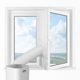 Cozary Raamafdichting voor draagbare airconditioners, 3 m, Oxford-stof, waterdicht en duurzaam, compatibel met airconditioners met één of twee buizen, verbetert de efficiëntie