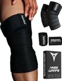 Breaking Limits Knee Wraps – Knee Sleeves Powerlifting – Knie Straps - Fitness & Crossfit - Knie Brace - 2 Stuks