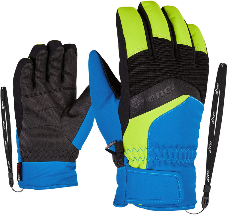 Ziener Ziener Labino AS Handschoenen Kinderen, blauw/groen 2022 6 Wintersport handschoenen
