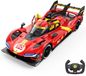 Ferrari 499P LMDh 1:14 R/C Racer à partir de 6 ans – Voiture télécommandée sous licence officielle avec portes ouvrantes et éclairage LED – Voiture télécommandée avec roues TPE et 2 vitesses – Rouge