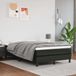 vidaXL Boxspringbed met matras, kunstleer, zwart, 120x200 cm