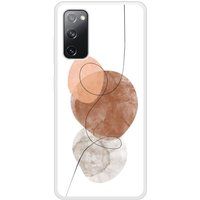 Samsung Beschermende siliconen case compatibel met Galaxy S20 FE One line bruin