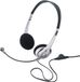 Renkforce On Ear headset Computer Kabel Stereo Zwart, Zilver Volumeregeling