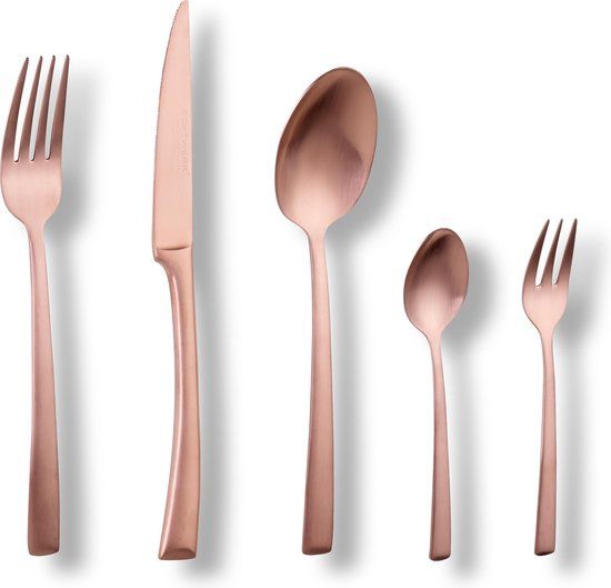 Echtwerk bestekset "AVELINO" 30 delig Bronze Edition 18/10 RVS