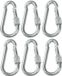 AMIG Karabijnhaak met schroefsluiting - 6x - 6 x 60mm - gegalvaniseerd staal - 120kg - mousqueton