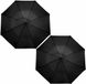 Giving Europe B.V. Petite paraplu de poche pliable/repliable de 35 cm - 2x pièces - noir - dia 93 cm