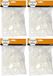 Merkloos / Sans marque Creativ Company B.V. 4x Witte spinnenraggen decoratie 20 gram - Halloween/horror versiering/decoratie
