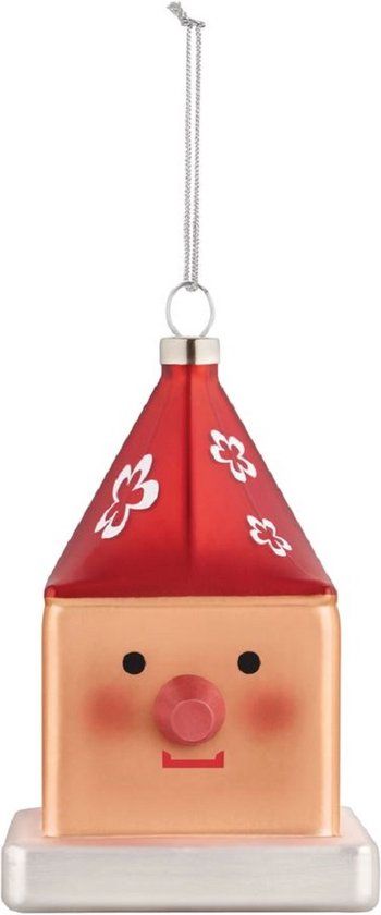 Alessi Le Palle Quadrate Cubocchio GJ02 15 - Rood/Wit/Roze - 7.50 cm - Glas
