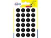 Merkloos Avery Etiketten 15 mm rond zwart 168 stuks