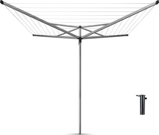 Brabantia Essential Droogmolen - 40 m - Metallic Grey