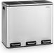 Klarstein Grandmaster Trash pedaalemmer 54l 3x18l geruisloos PP rvs
