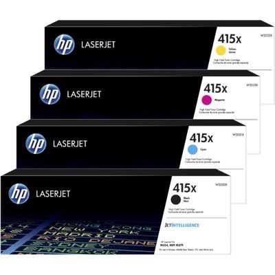 HP 415X (W2030/31/32/33X) Toner 4-kleuren Voordeelbundel Hoge capaciteit