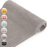 Blumtal Badmat - Lichtgrijs - 50x80cm - Anti-slip - Chenille