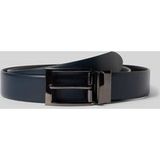 LLOYD Leren Riem 2 in 1 Reversible Belt W115 Black / Blue Zwart Blauw
