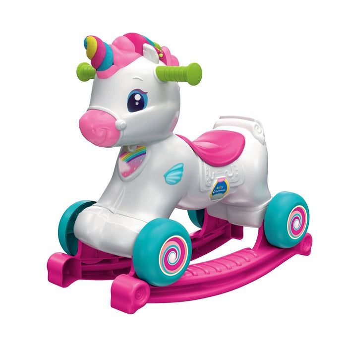 Clementoni - Baby Interactive Unicorn Ride On - Multicolour - 1+ Years