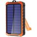 4Smarts Prepper Solar Powerbank 12000 mAh Li-ion USB-A, USB-C Zwart, Oranje LED-zaklamp, Outdoor