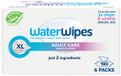 WaterWipes Gevoelige Doekjes voor Volwassenen - 180 Doekjes (6 Pakjes) - Extra Groot en Zacht voor de Gevoelige Huid