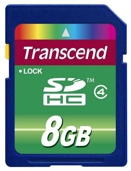 Transcend 8GB SDHC Class 4