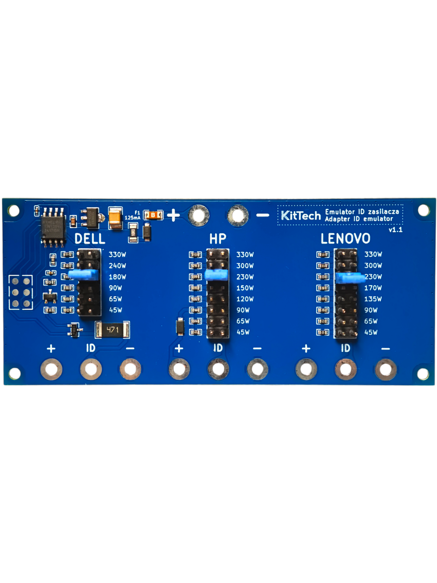 NONE HP Dell Lenovo Identificatie van ID-voedingsadapteremulator - Universele laptopserviceadapter