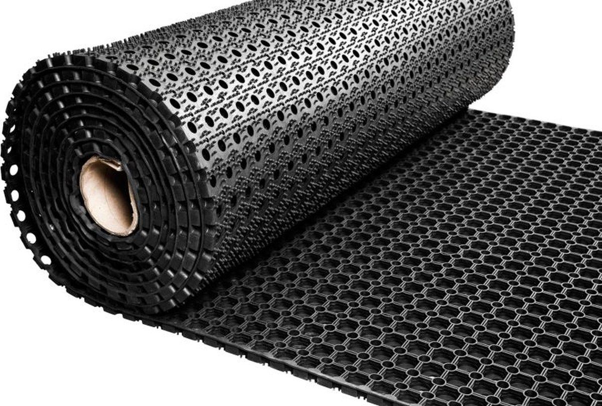 IVOL Rubber ringmat - Dikte 22 mm - Breedte 120 cm - Per meter - Zwart