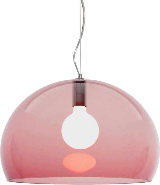 Kartell FL/Y Hanglamp LED Burgundy - Ø52cm - Roze