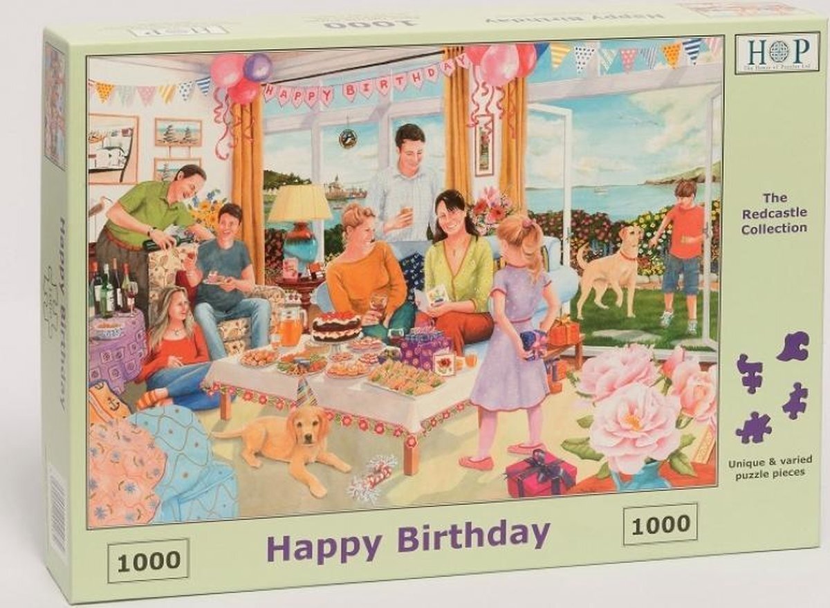 House Of Puzzles Legpuzzel - 1000 stukjes - Happy Birthday - House of Puzzels