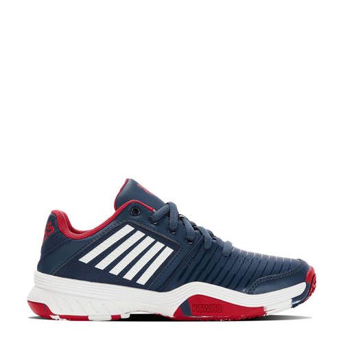 K-Swiss Court Express Omni Tennisschoenen - Kids - Donkerblauw/Wit/Rood