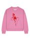 Watapparel Sweatshirt 'Cowgirl' rosa / vuurrood