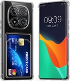 kwmobile Transparant TPU Hoesje met Kaarthouder voor Xiaomi Redmi Note 15 4G / 5G / Poco M8 5G