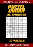 Merkloos / Sans marque Bookmundo Puzzel Binair - Puzzelboek Alle Spelniveau's - 75 Puzzels Incl. Uitleg en Oplossingen - 10x10 Raster