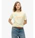 Superdry Women's Lo-fi Relaxed T-Shirt Cream XS