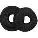 vhbw 2x coussinets d'oreille de remplacement pour Plantronics 0017229119000, 38310-01, 67712-01, 38310-25 pour casque, mousse / plastique noir