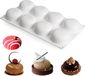 Goodivery Moule à pâtisserie en silicone pour créations de desserts créatives - 8 cavités