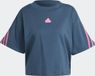 adidas Sportswear Future Icons 3-Stripes T-shirt Dames Turquoise XS