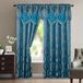Elegant Comfort Luxueuze mooie gordijnpaneelset met bevestigde volant en achterkant 137,2 cm x 213,4 cm (set van 2), marineblauw