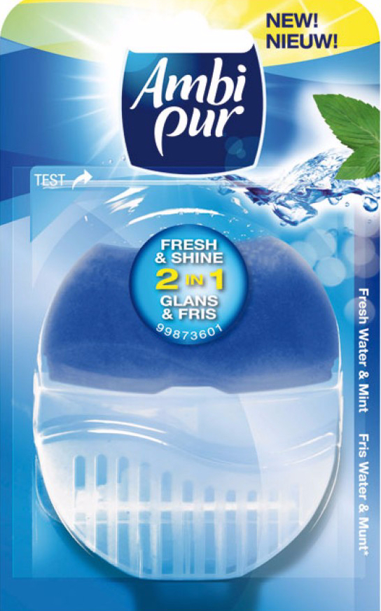 Ambi Pur Flush Fresh Water Mint 55ml Houder