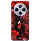Maniacase Beschermhoes Xiaomi Redmi 14C Demon Slayer Kimetsu no Yaiba Itachi Uchiha Front Rouge