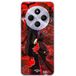 Maniacase Housse de protection Xiaomi Redmi 14C Demon Slayer Kimetsu no Yaiba Itachi Uchiha Avant Rouge