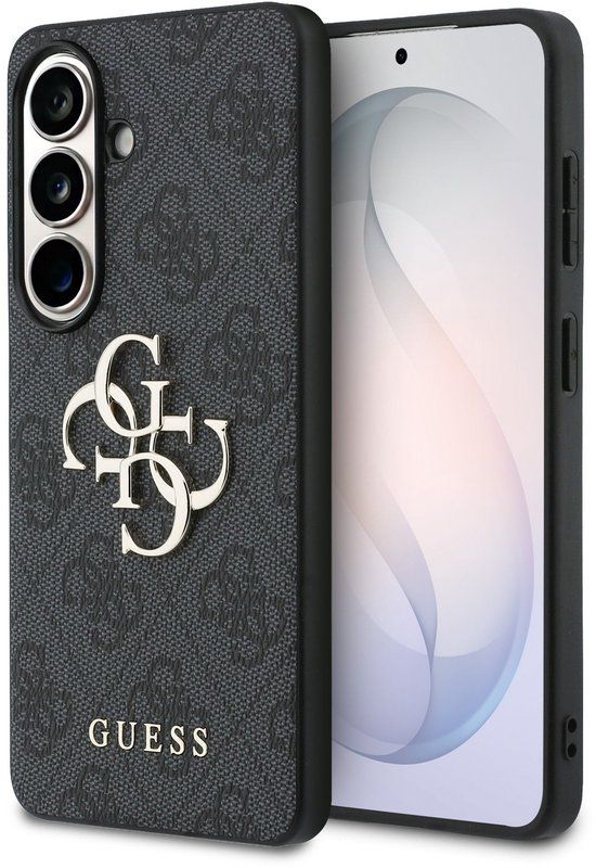 Guess Back cover Galaxy S26 - Big Metal Logo - Zwart