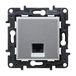 Legrand 398257 - RJ45-stopcontact CAT6 UTP voor inbouwinstallatie, serie Niloé Step, kleur aluminium